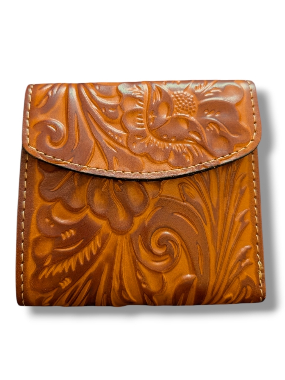 SOLD - PATRICIA NASH Reiti Tooled Leather Bifold Wallet